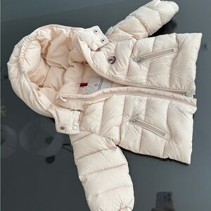 Moncler Light Pink Puffer Jacket 6/9 months